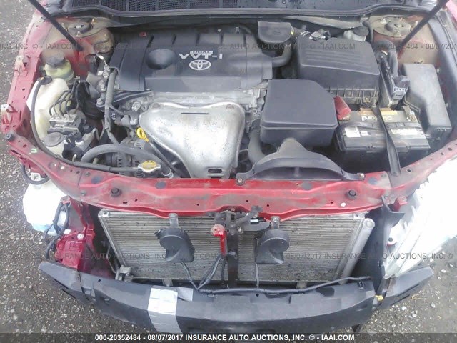 4T1BF3EKXAU528931 - 2010 TOYOTA CAMRY SE/LE/XLE 红色 照片 10
