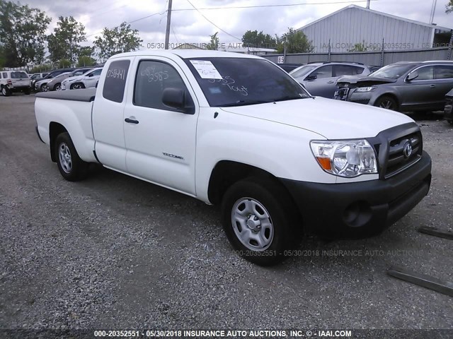 5TETX22N09Z649288 - 2009 TOYOTA TACOMA ACCESS CAB WHITE photo 1