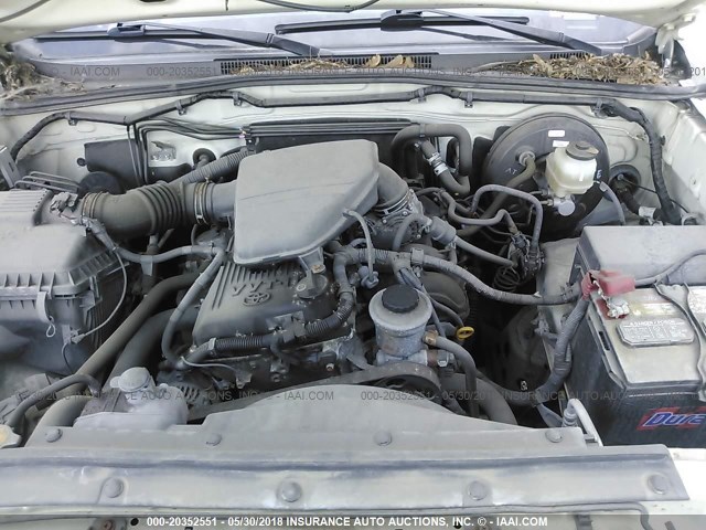 5TETX22N09Z649288 - 2009 TOYOTA TACOMA ACCESS CAB Weiß Foto 10