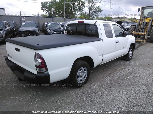 5TETX22N09Z649288 - 2009 TOYOTA TACOMA ACCESS CAB Weiß Foto 4