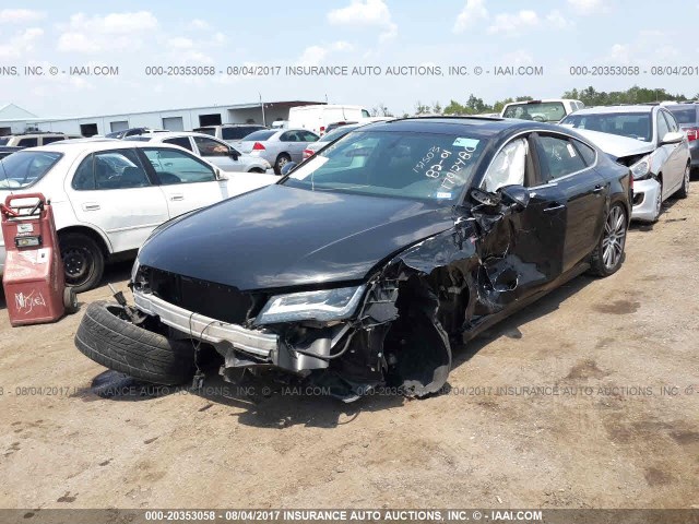 WAU2GAFC8DN131503 - 2013 AUDI A7 PRESTIGE BLACK photo 2