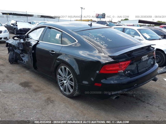 WAU2GAFC8DN131503 - 2013 AUDI A7 PRESTIGE BLACK photo 3