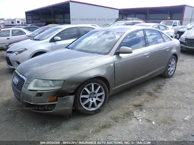 WAUDG74F05N109862 - 2005 AUDI A6 3.2 QUATTRO GOLD photo 2