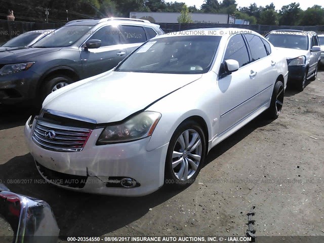 JNKCY01F29M850953 - 2009 INFINITI M35 SPORT WHITE photo 2