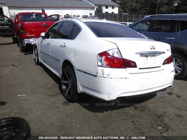 JNKCY01F29M850953 - 2009 INFINITI M35 SPORT WHITE photo 3