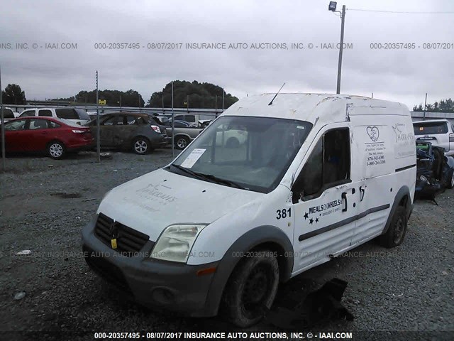 NM0LS7CN9AT002981 - 2010 FORD TRANSIT CONNECT XL WHITE photo 2