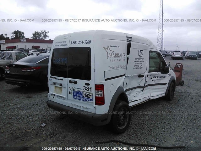 NM0LS7CN9AT002981 - 2010 FORD TRANSIT CONNECT XL WHITE photo 4