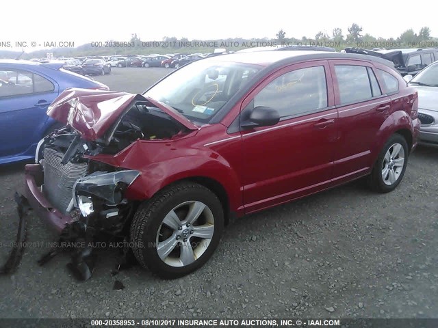 1B3CB3HA7BD178961 - 2011 DODGE CALIBER MAINSTREET RED photo 2