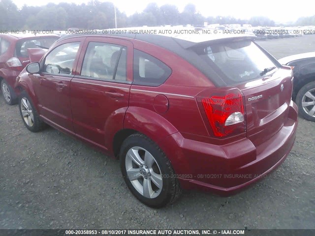 1B3CB3HA7BD178961 - 2011 DODGE CALIBER MAINSTREET RED photo 3