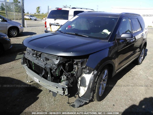 1FM5K8F86GGB02945 - 2016 FORD EXPLORER LIMITED 灰色 照片 2