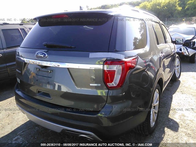 1FM5K8F86GGB02945 - 2016 FORD EXPLORER LIMITED GRAY photo 4