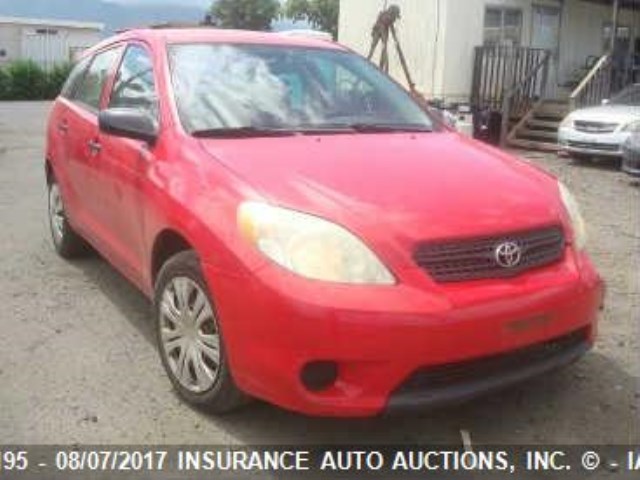 2T1KR32E06C582477 - 2006 TOYOTA COROLLA MATRIX XR RED photo 1