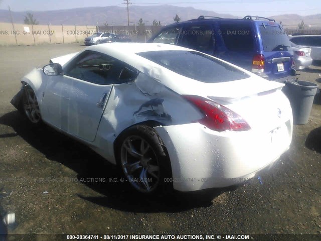 JN1AZ44E89M402560 - 2009 NISSAN 370Z WHITE photo 3