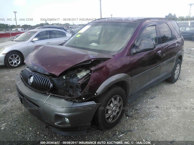 3G5DA03E34S560431 - 2004 BUICK RENDEZVOUS CX/CXL BURGUNDY photo 2