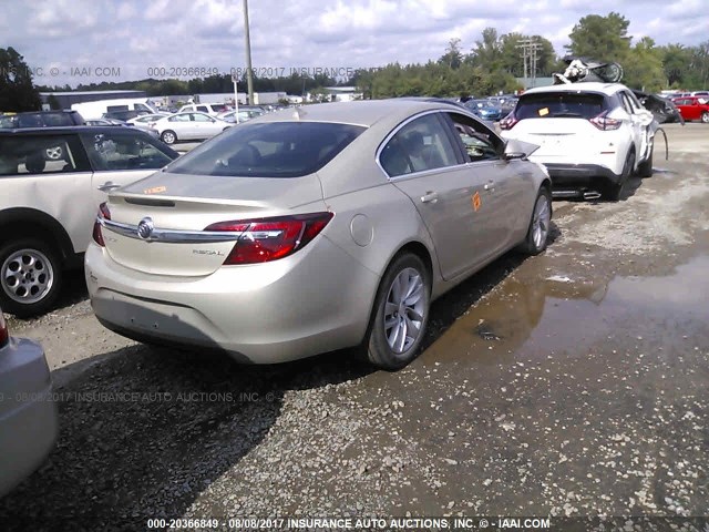 2G4GV5EK0E9297433 - 2014 BUICK REGAL Champagne photo 4