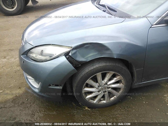 1YVHZ8DH0C5M27199 - 2012 MAZDA 6 I GRAY photo 6