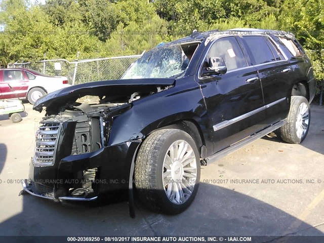 1GYS4PKJ7FR678688 - 2015 CADILLAC ESCALADE PLATINUM BLACK photo 2