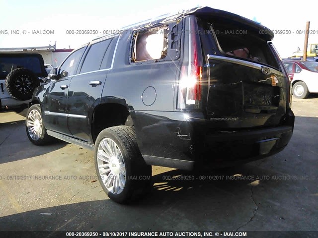 1GYS4PKJ7FR678688 - 2015 CADILLAC ESCALADE PLATINUM BLACK photo 3