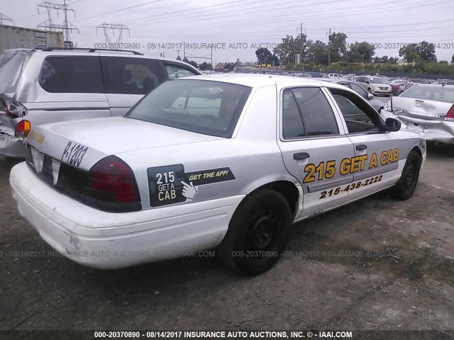 2FAHP71V08X179404 - 2008 FORD CROWN VICTORIA POLICE INTERCEPTOR WHITE photo 4