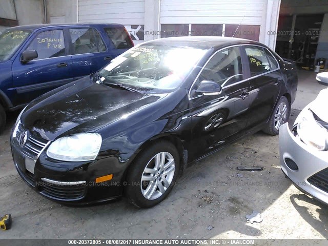 3VWEF71K17M201844 - 2007 VOLKSWAGEN JETTA WOLFSBURG 黑色 照片 2