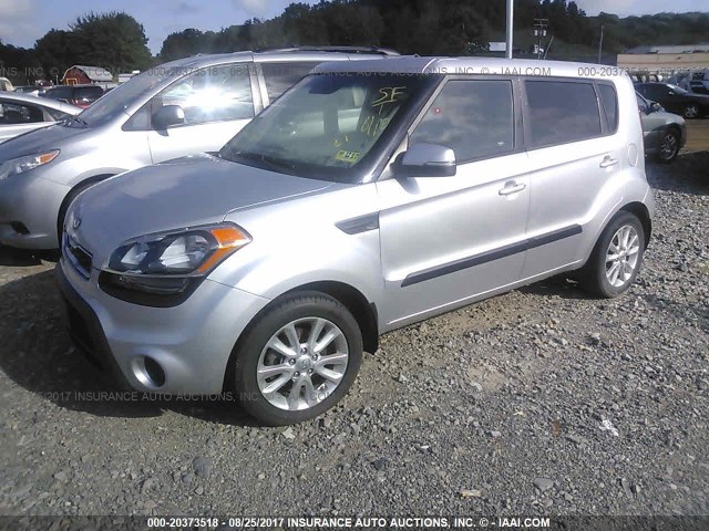 KNDJT2A63D7603161 - 2013 KIA SOUL +/!/SPORT SILVER photo 2