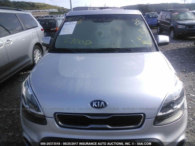 KNDJT2A63D7603161 - 2013 KIA SOUL +/!/SPORT SILVER photo 6