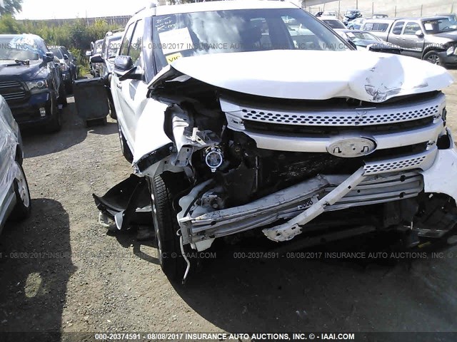 1FM5K8D83EGA59553 - 2014 FORD EXPLORER XLT WHITE photo 6