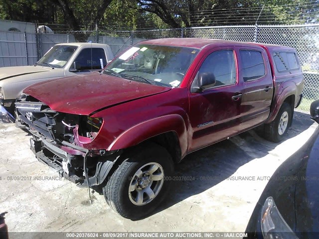 3TMJU62N56M022313 - 2006 TOYOTA TACOMA DOUBLE CAB PRERUNNER RED photo 2