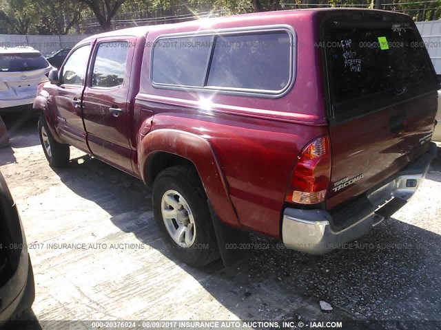 3TMJU62N56M022313 - 2006 TOYOTA TACOMA DOUBLE CAB PRERUNNER RED photo 3
