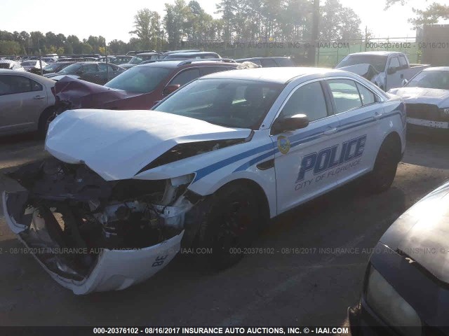 1FAHP2MK5FG192351 - 2015 FORD TAURUS POLICE INTERCEPTOR WHITE photo 2