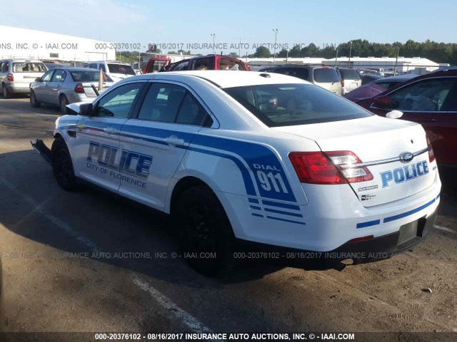 1FAHP2MK5FG192351 - 2015 FORD TAURUS POLICE INTERCEPTOR WHITE photo 3