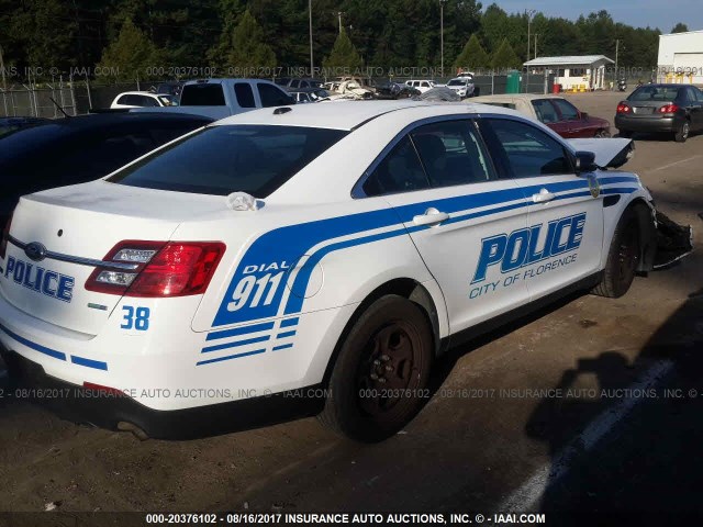 1FAHP2MK5FG192351 - 2015 FORD TAURUS POLICE INTERCEPTOR WHITE photo 4