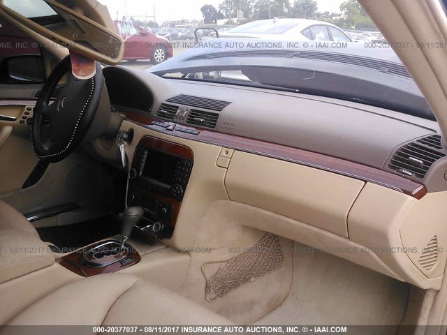 WDBNG83J36A466852 - 2006 MERCEDES-BENZ S 430 4MATIC BLACK photo 5