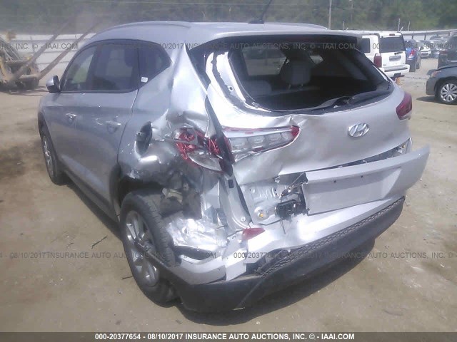 KM8J33A44HU274350 - 2017 HYUNDAI TUCSON LIMITED/SPORT AND ECO/SE SILVER photo 6