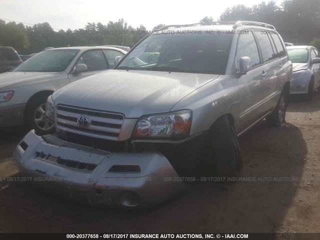 JTEDP21A260094922 - 2006 TOYOTA HIGHLANDER LIMITED SILVER photo 2