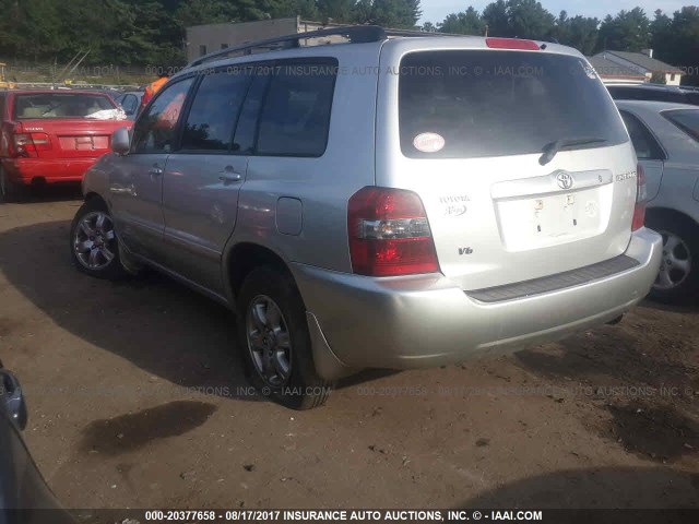 JTEDP21A260094922 - 2006 TOYOTA HIGHLANDER LIMITED SILVER photo 3