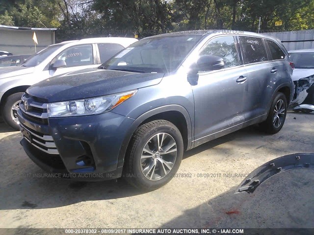 5TDZZRFH1HS199101 - 2017 TOYOTA HIGHLANDER LE/LE PLUS 蓝色 照片 2