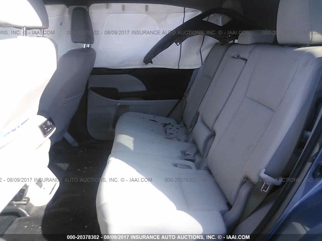 5TDZZRFH1HS199101 - 2017 TOYOTA HIGHLANDER LE/LE PLUS 蓝色 照片 8