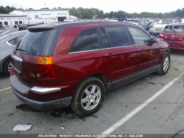 2A8GM68476R903296 - 2006 CHRYSLER PACIFICA TOURING RED photo 4
