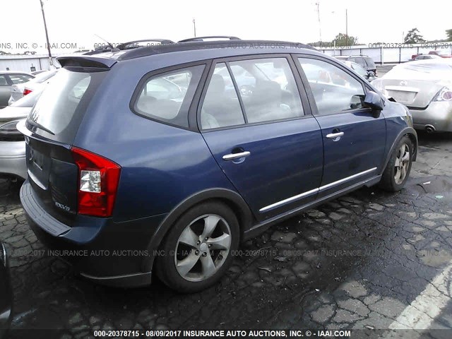 KNAFG526187164359 - 2008 KIA RONDO LX/EX BLUE photo 4