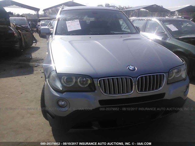 WBXPC93468WJ23581 - 2008 BMW X3 3.0SI SILVER photo 6