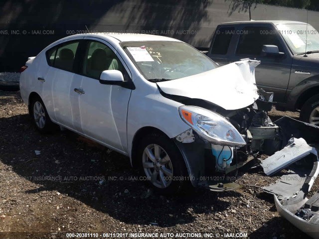 3N1CN7AP0DL860804 - 2013 NISSAN VERSA S/S PLUS/SV/SL WHITE photo 1