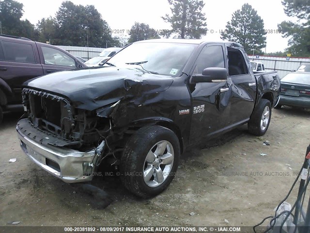 1C6RR6LT5DS628952 - 2013 RAM 1500 SLT BLACK photo 2