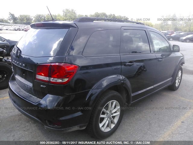 3C4PDDBG0ET167909 - 2014 DODGE JOURNEY SXT BLACK photo 4