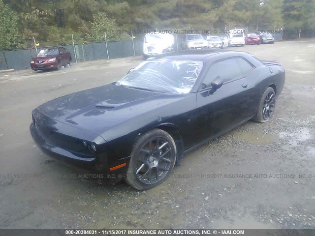 2C3CDZFJ0GH255537 - 2016 DODGE CHALLENGER R/T SCAT PACK BLACK photo 2