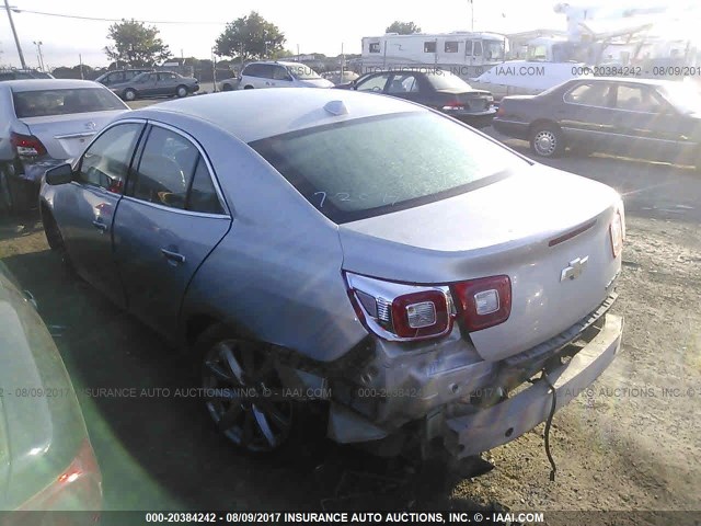 1G11H5SA8DF302731 - 2013 CHEVROLET MALIBU LTZ 银色 照片 3