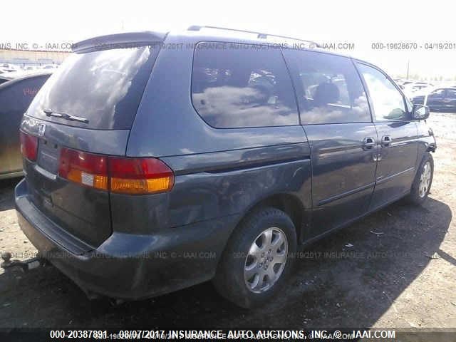 5FNRL18034B005810 - 2004 HONDA ODYSSEY EXL BLUE photo 4