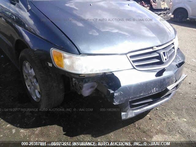 5FNRL18034B005810 - 2004 HONDA ODYSSEY EXL BLUE photo 6