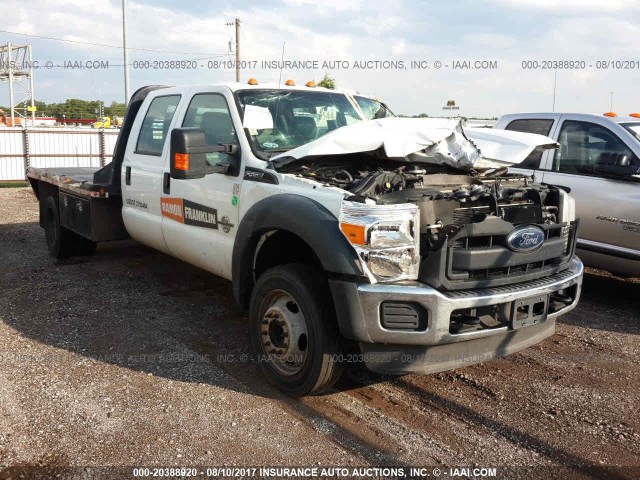 1FD0W5GT6EEA59183 - 2014 FORD F550 SUPER DUTY WHITE photo 1