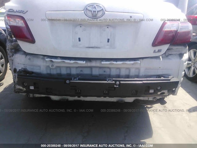 4T1BE46K17U659830 - 2007 TOYOTA CAMRY NEW GENERAT CE/LE/XLE/SE WHITE photo 6